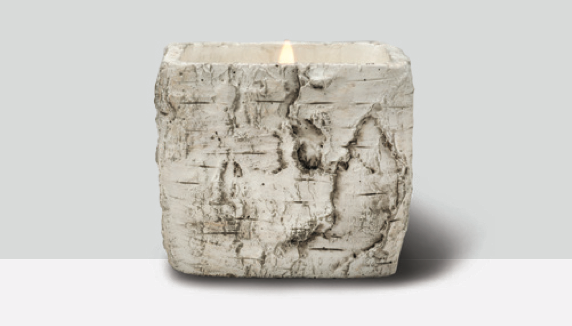 White Woods Collection - Small Square Pot