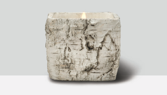 White Woods Collection - Small Square Pot