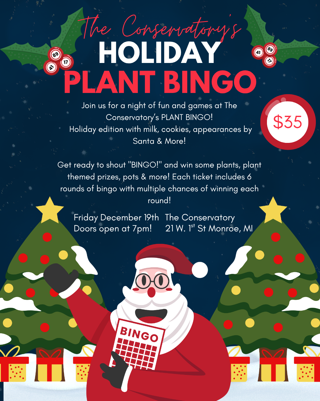 Plant Bingo: Holiday Edition - 12/19/2025