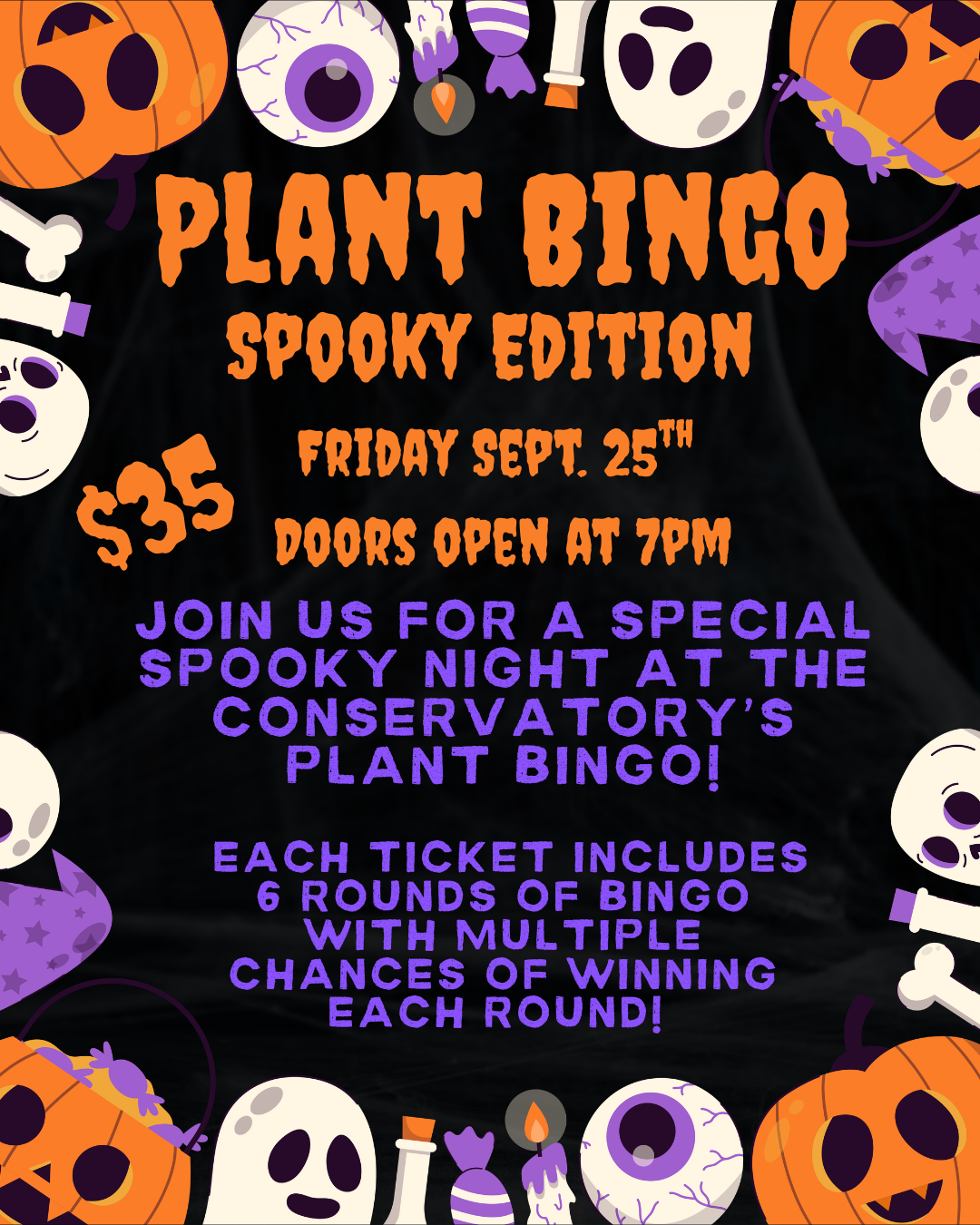 Plant Bingo Spooky Edition - 9/25/26