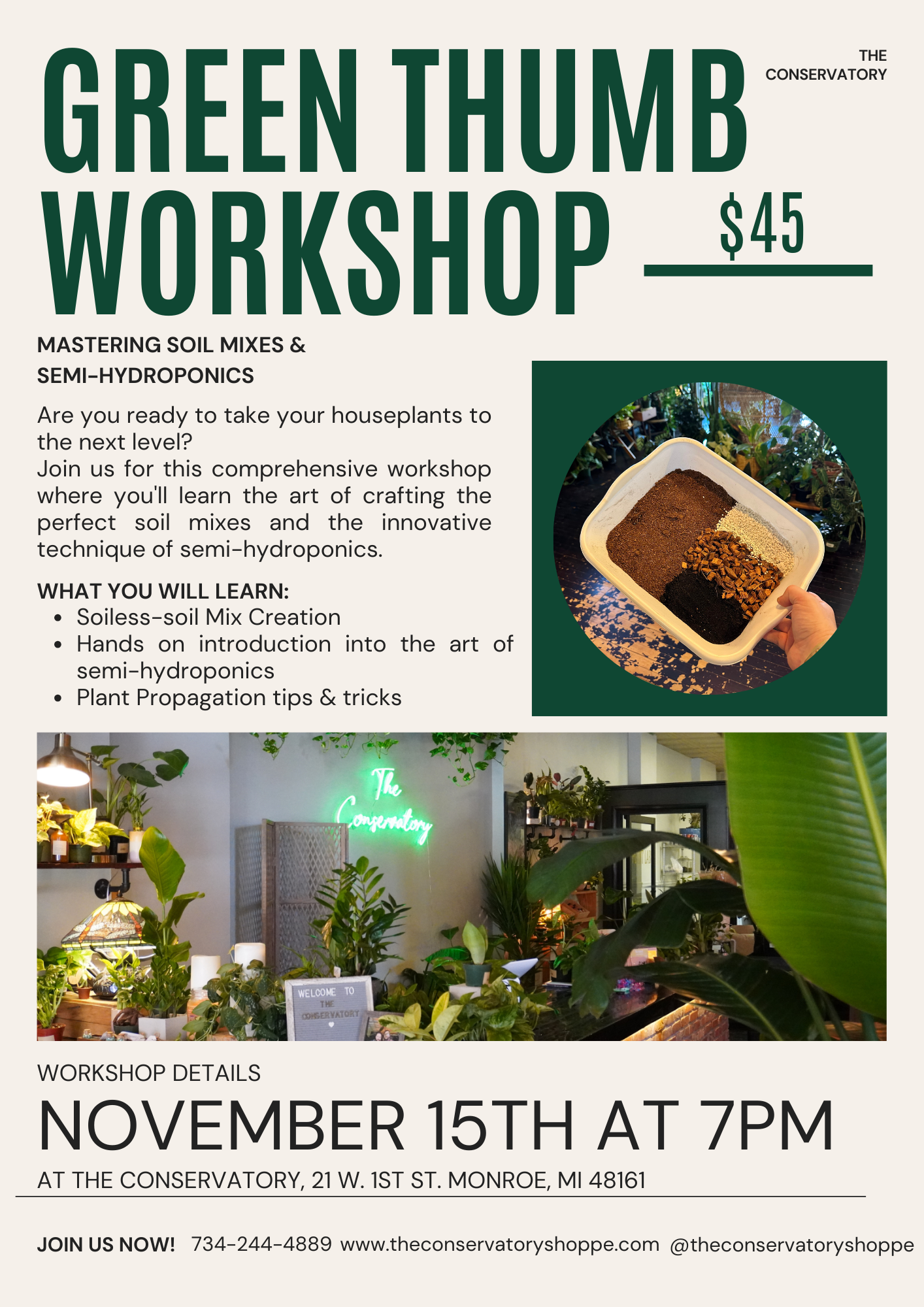 Green Thumb Workshop: Mastering Soil Mixes & Semi-Hydroponics