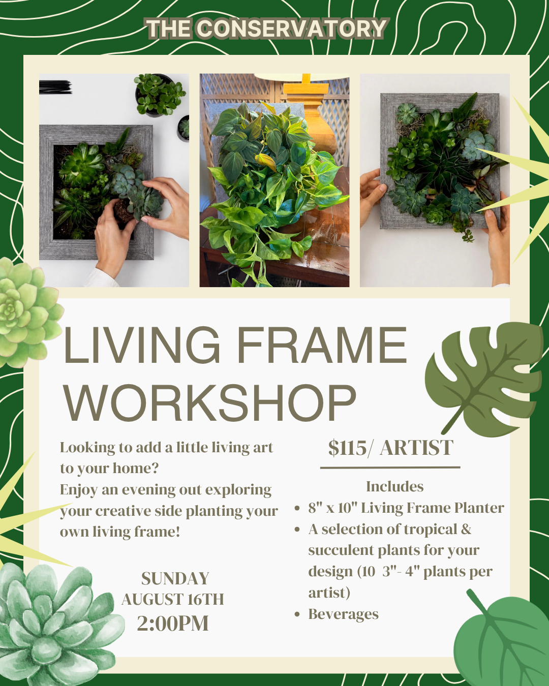 Living Frame Workshop - 8/16